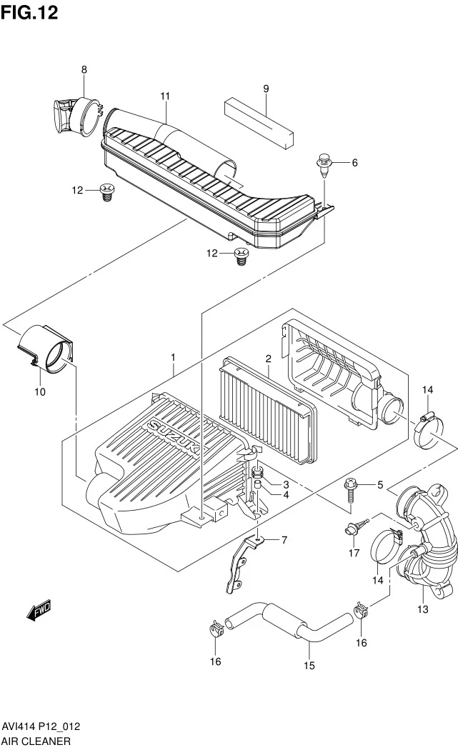 FIG.12 AIR CLEANER