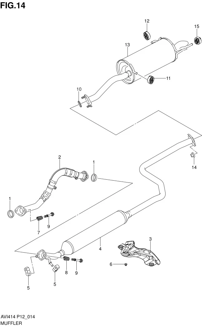 FIG.14 MUFFLER