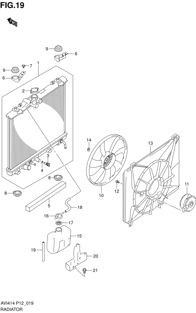 FIG.19 RADIATOR