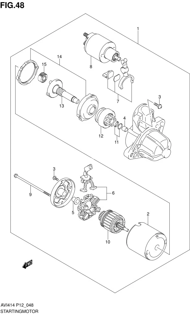 FIG.48 STARTING MOTOR