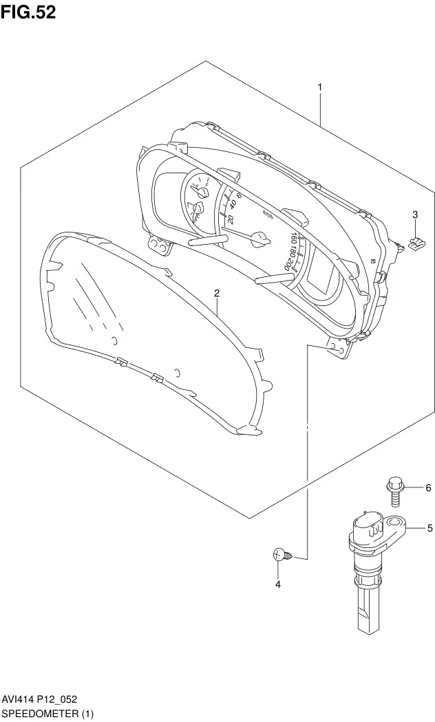 FIG.52 SPEEDOMETER (GA)