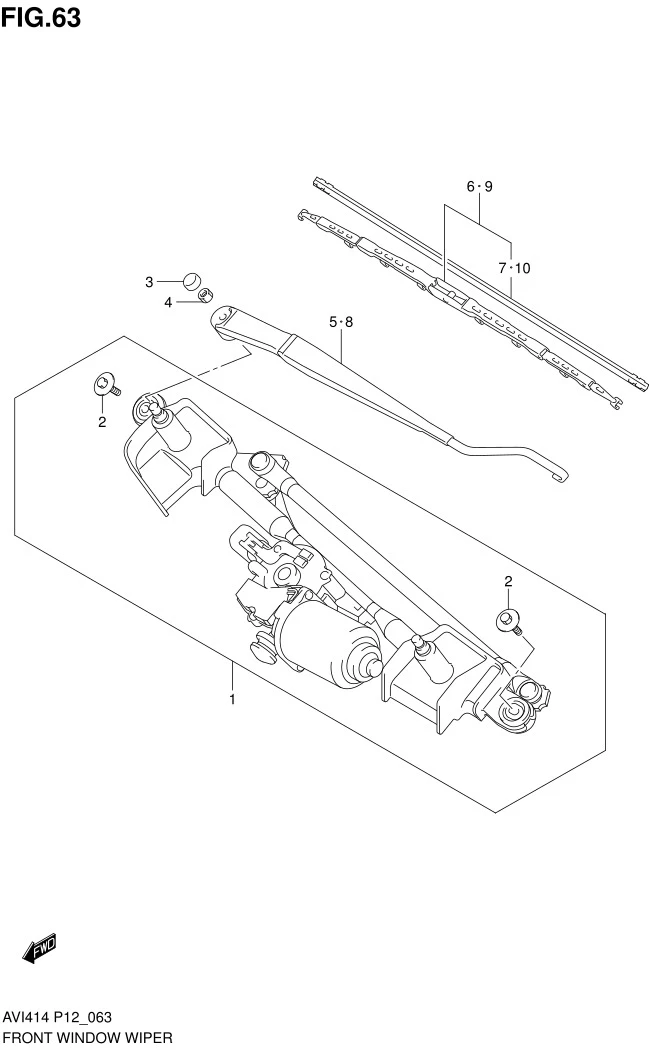 FIG.63 FRONT WINDOW WIPER
