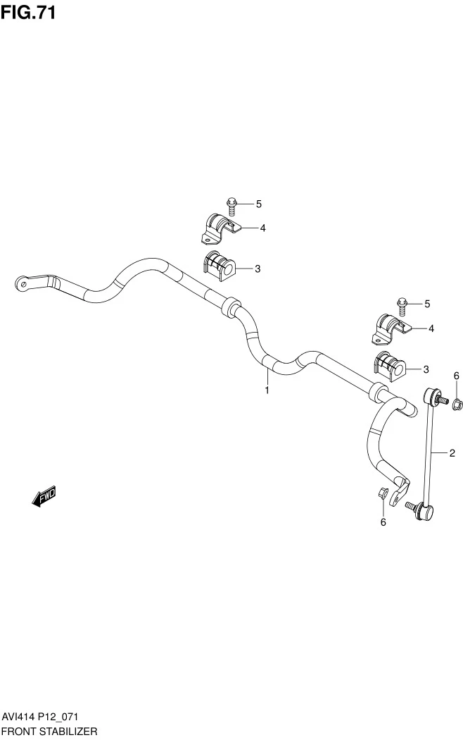 FIG.71 FRONT STABILIZER