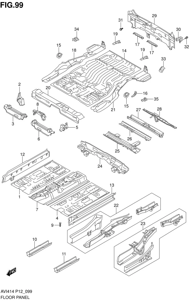 FIG.99 FLOOR PANEL