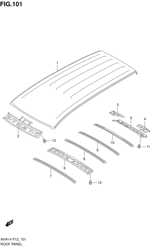 FIG.101 ROOF PANEL