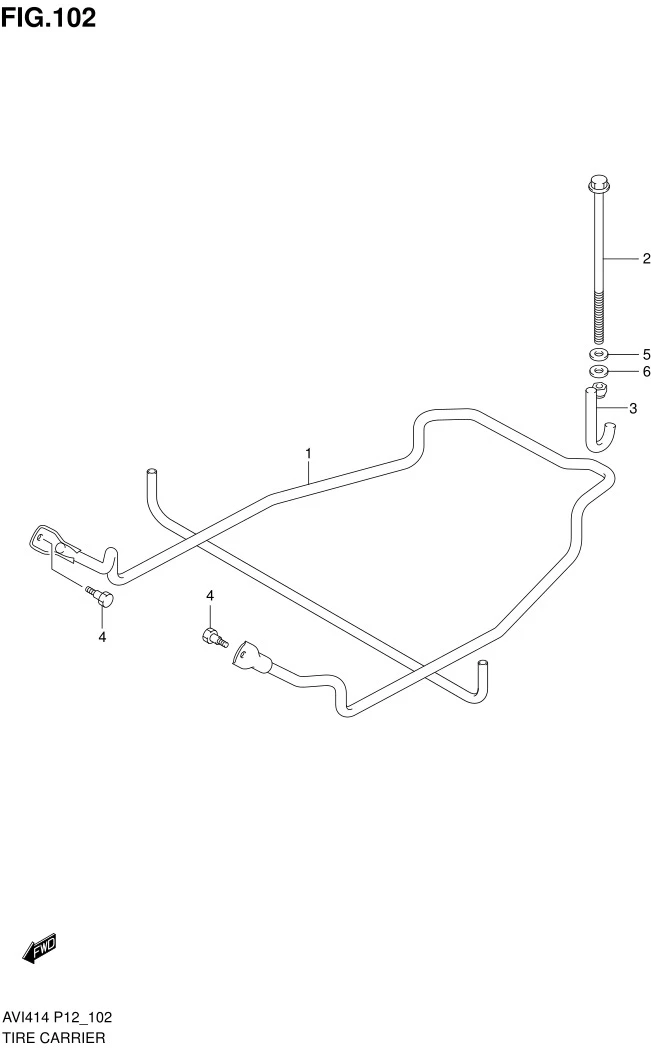 FIG.102 TIRE CARRIER