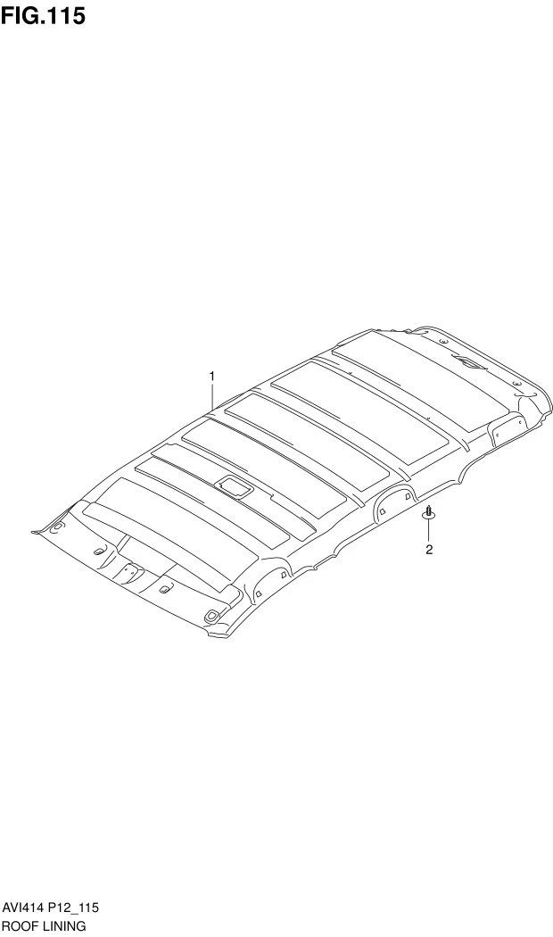 FIG.115 ROOF LINING