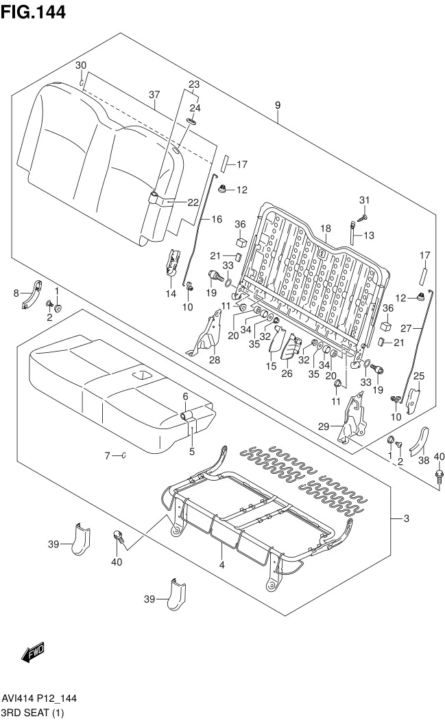 FIG.144 3RD SEAT (GA)