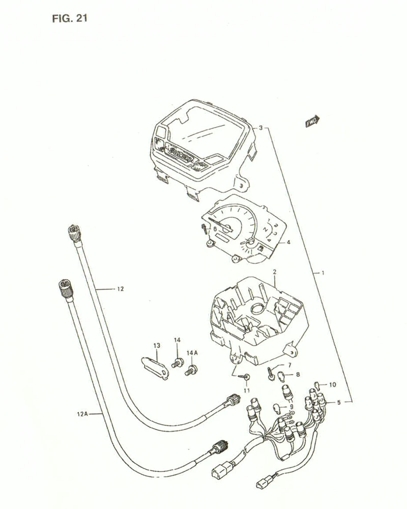 FIG. 21 SPEEDOMETER