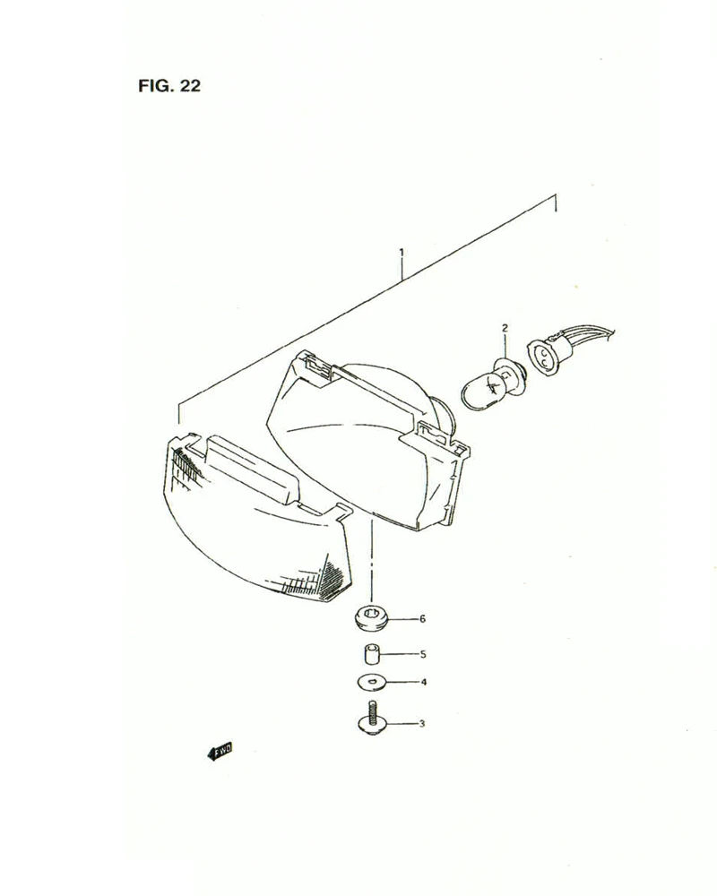 FIG. 22 HEADLAMP