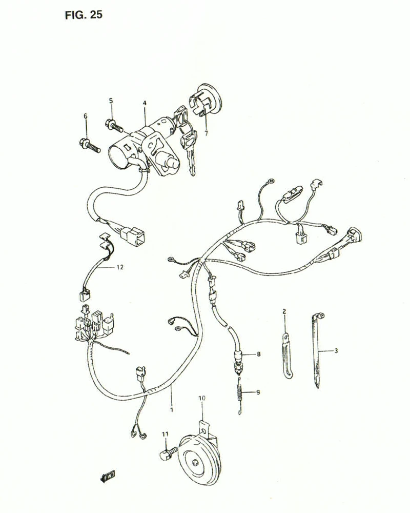 FIG. 25 WIRING HARNESS