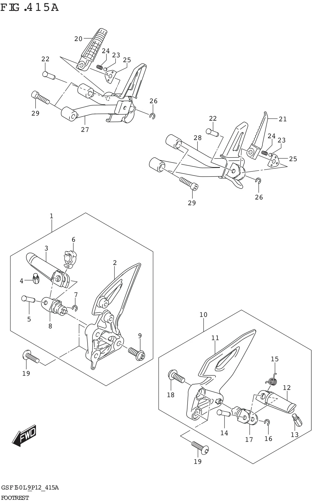 FIG. 415A FOOTREST