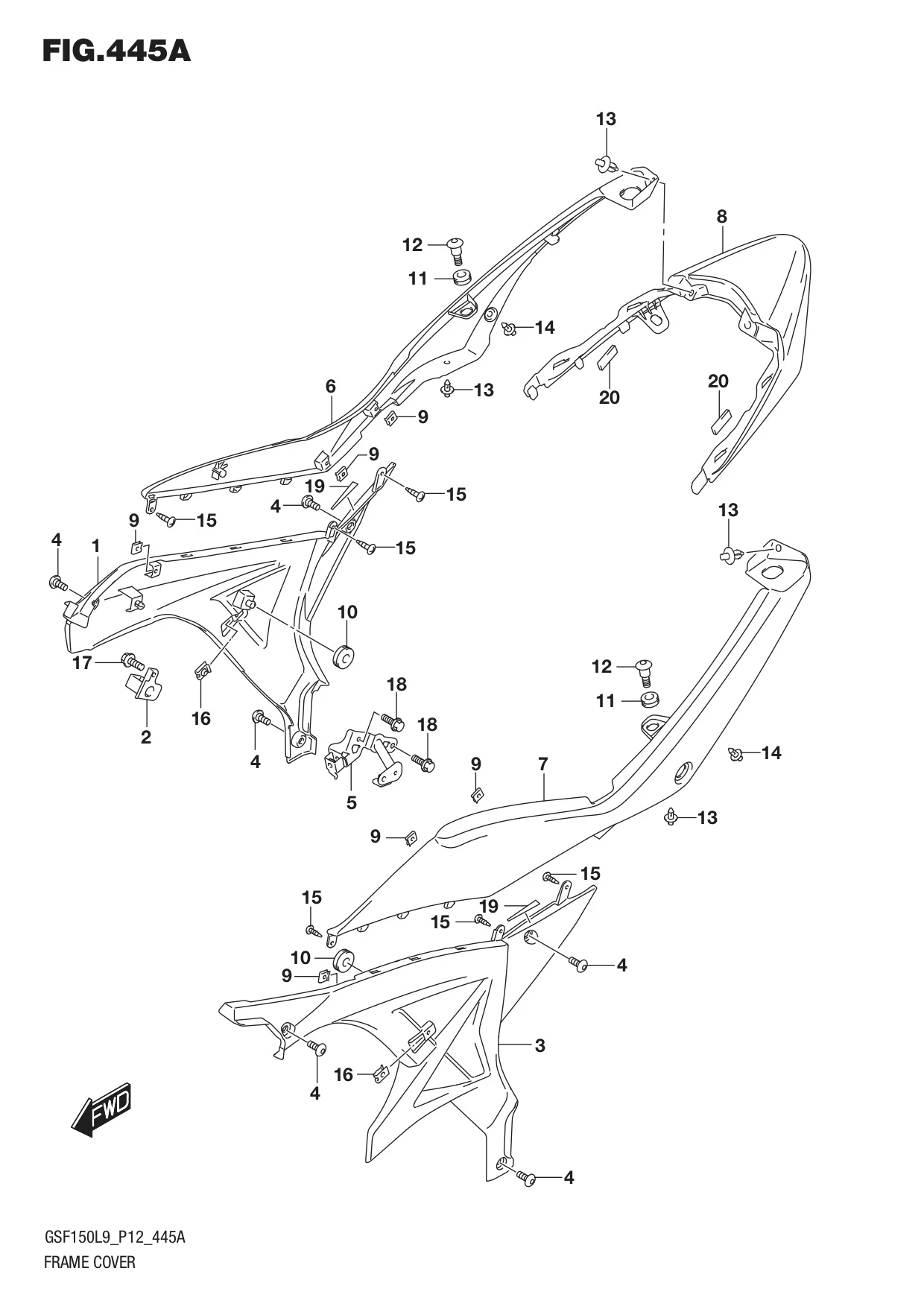 FIG. 445A FRAME COVER