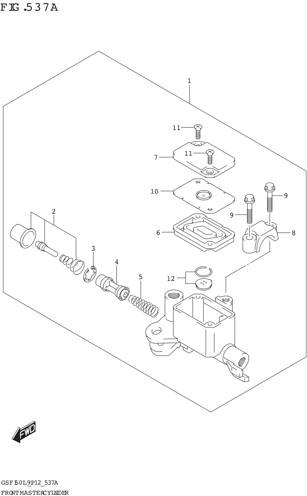 FIG. 537A FRONT MASTER CYLINDER