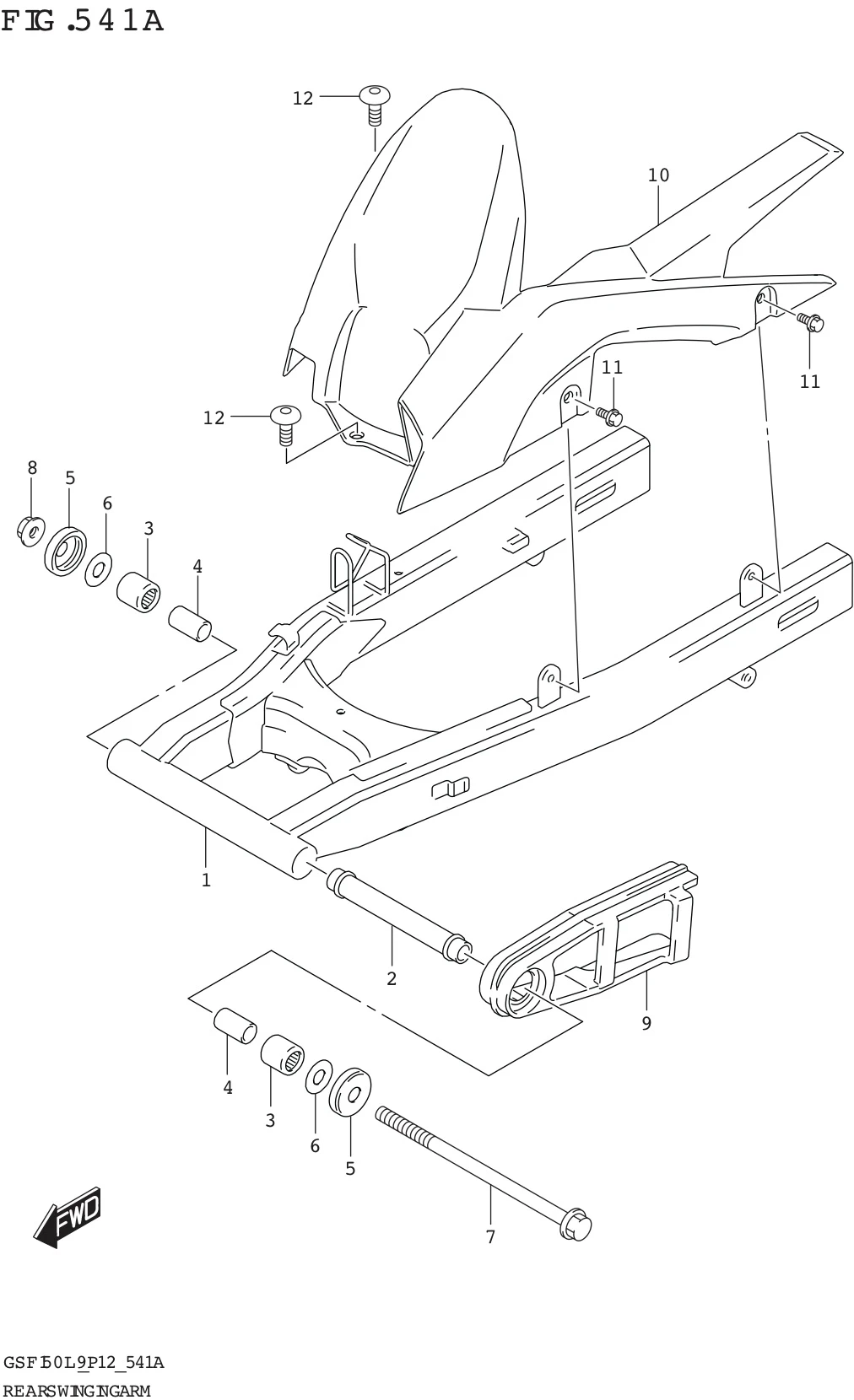 FIG. 541A REAR SWINGINGARM