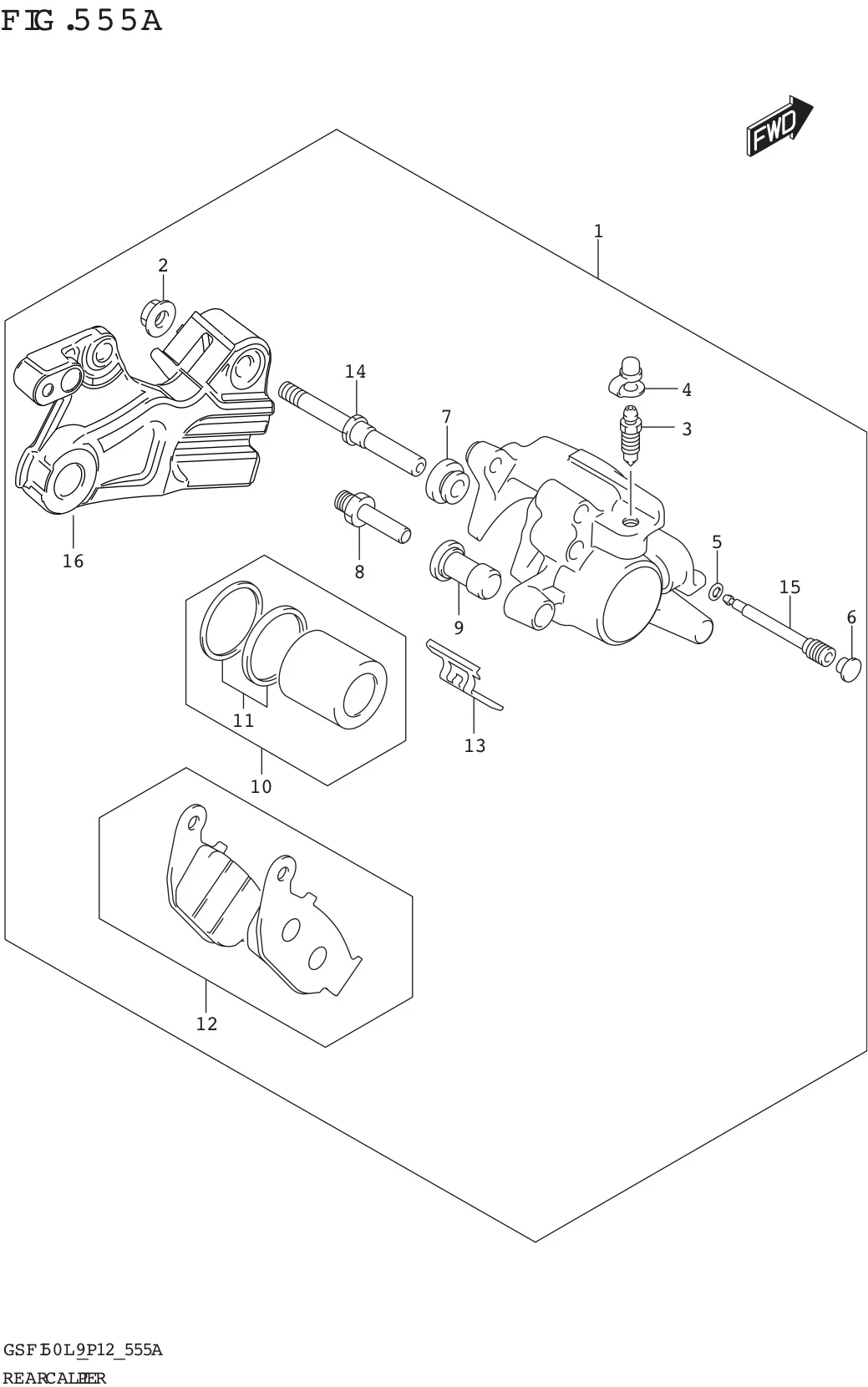 FIG. 555A REAR CALIPER