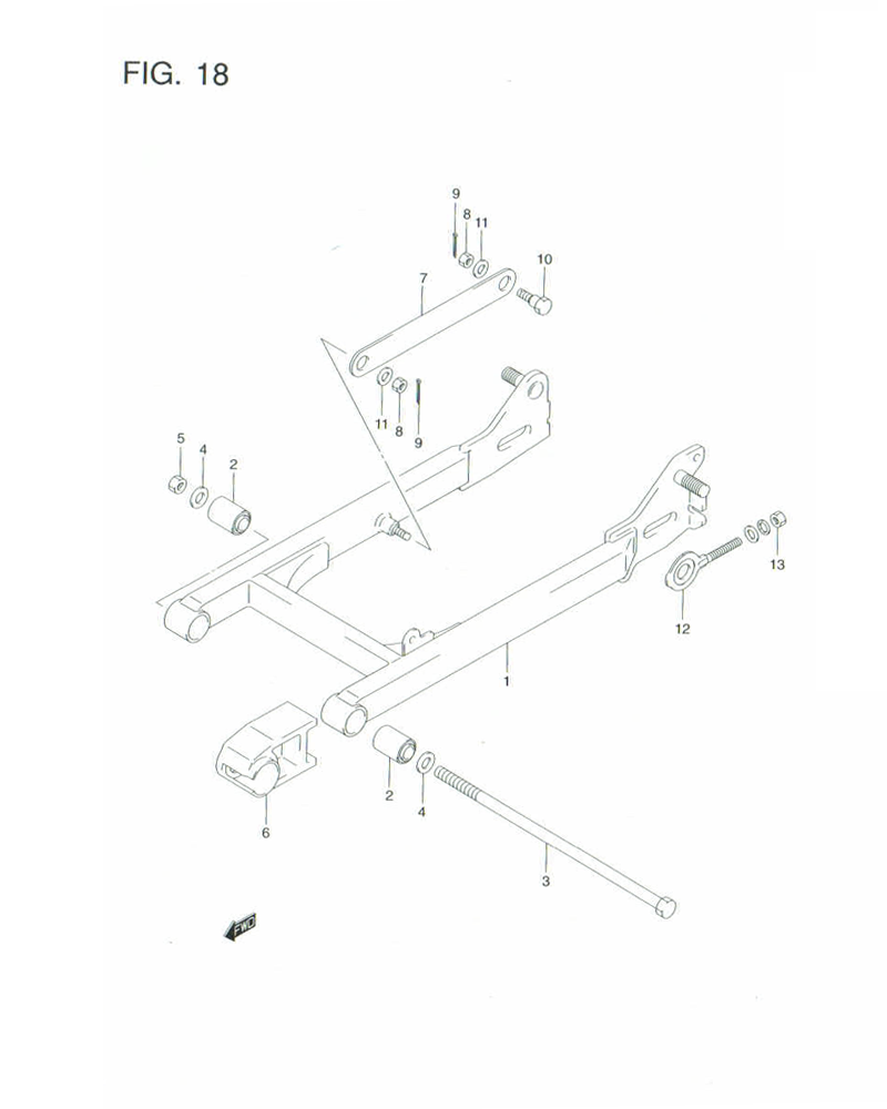 Longitudinal Arm Swing Arm Rear Left Right For Suzuki Ignis I 2000-2003—ml Brand, OEM 46200-50A01