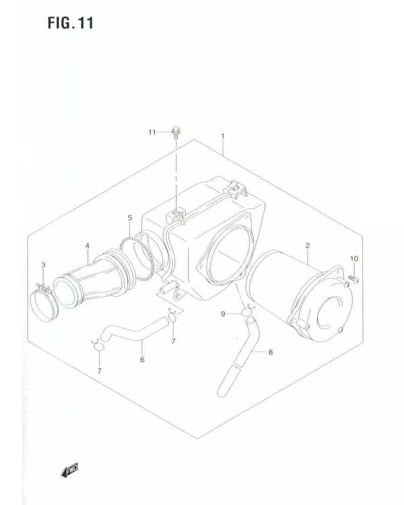 FIG. 11 AIR CLEANER