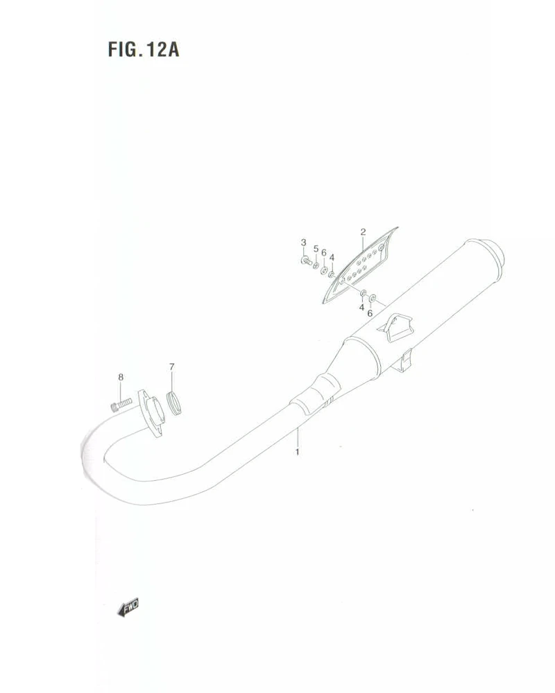 FIG. 12A MUFFLER (MODEL K6/K7)
