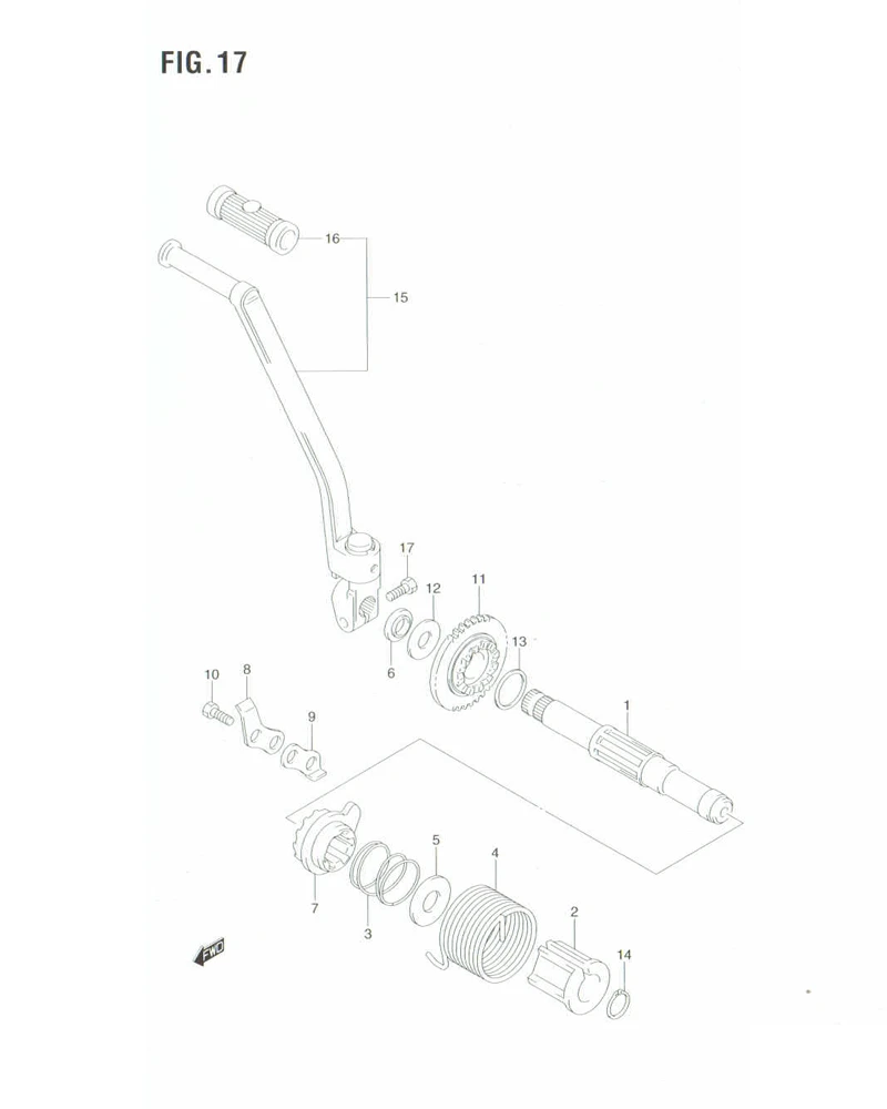 FIG. 17 KICK STARTER