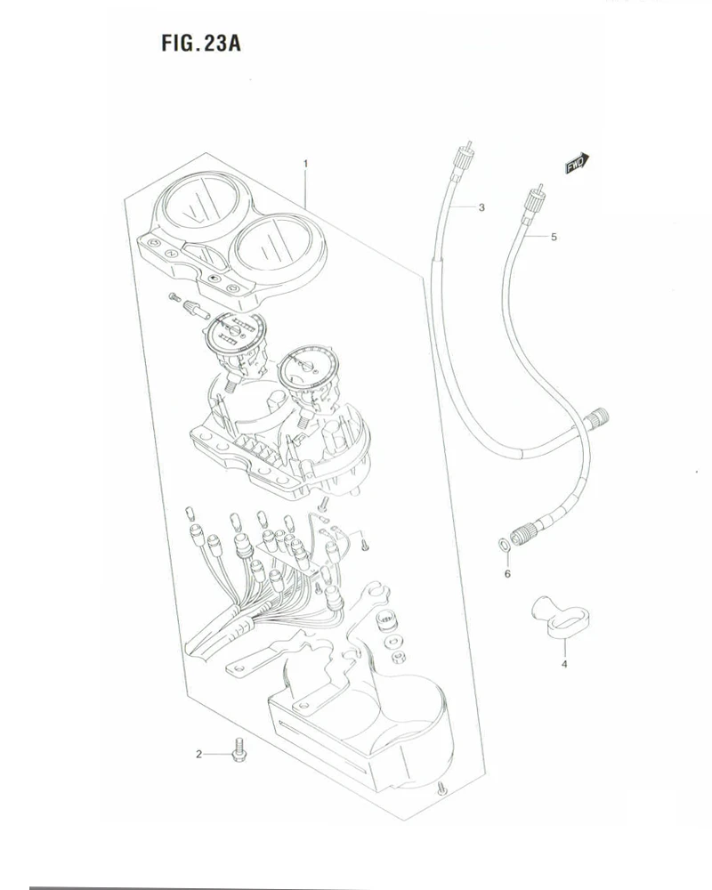 FIG. 23A SPEEDOMETER (MODEL K7)