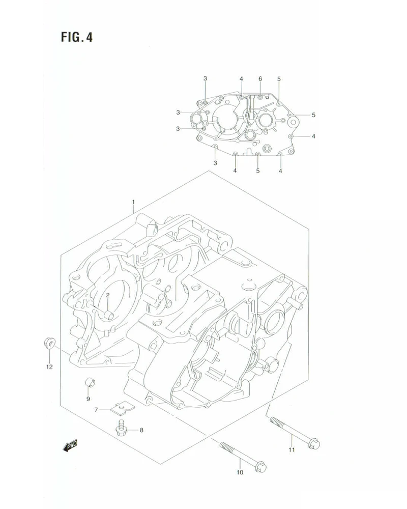 FIG. 4 CRANKCASE