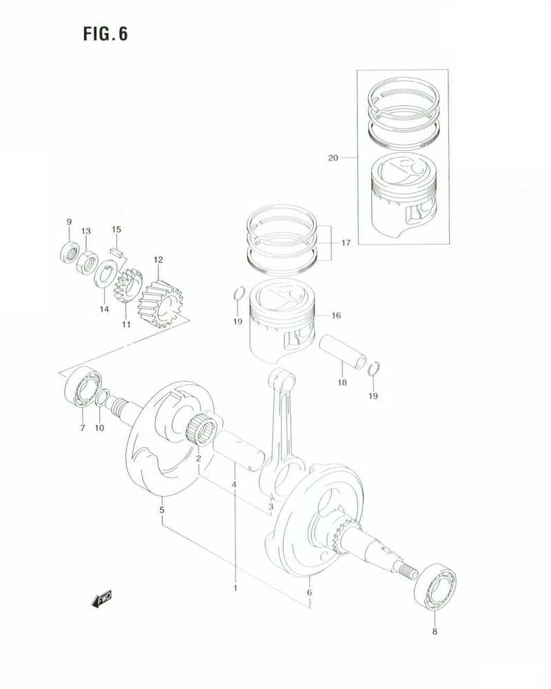 FIG. 6 CRANKSHAFT