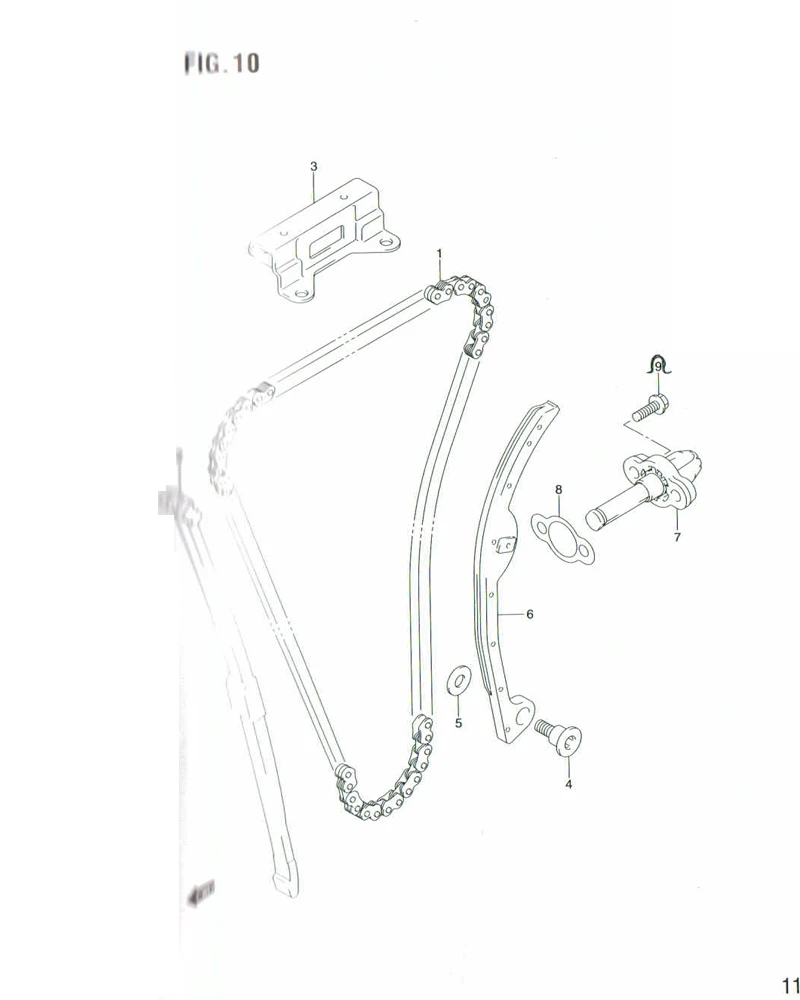 FIG. 10 CAM CHAIN
