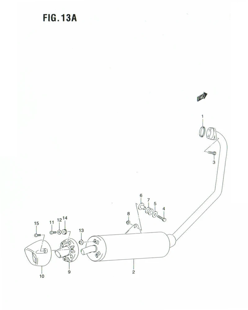 FIG. 13A MUFFLER (MODEL K9)