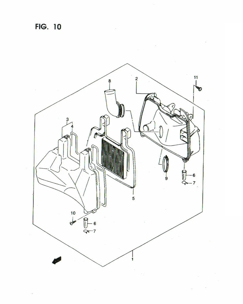 FIG. 10 AIR CLEANER