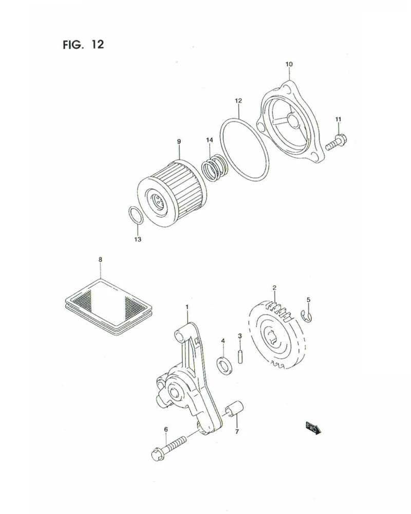 FIG.12 OIL PUMP