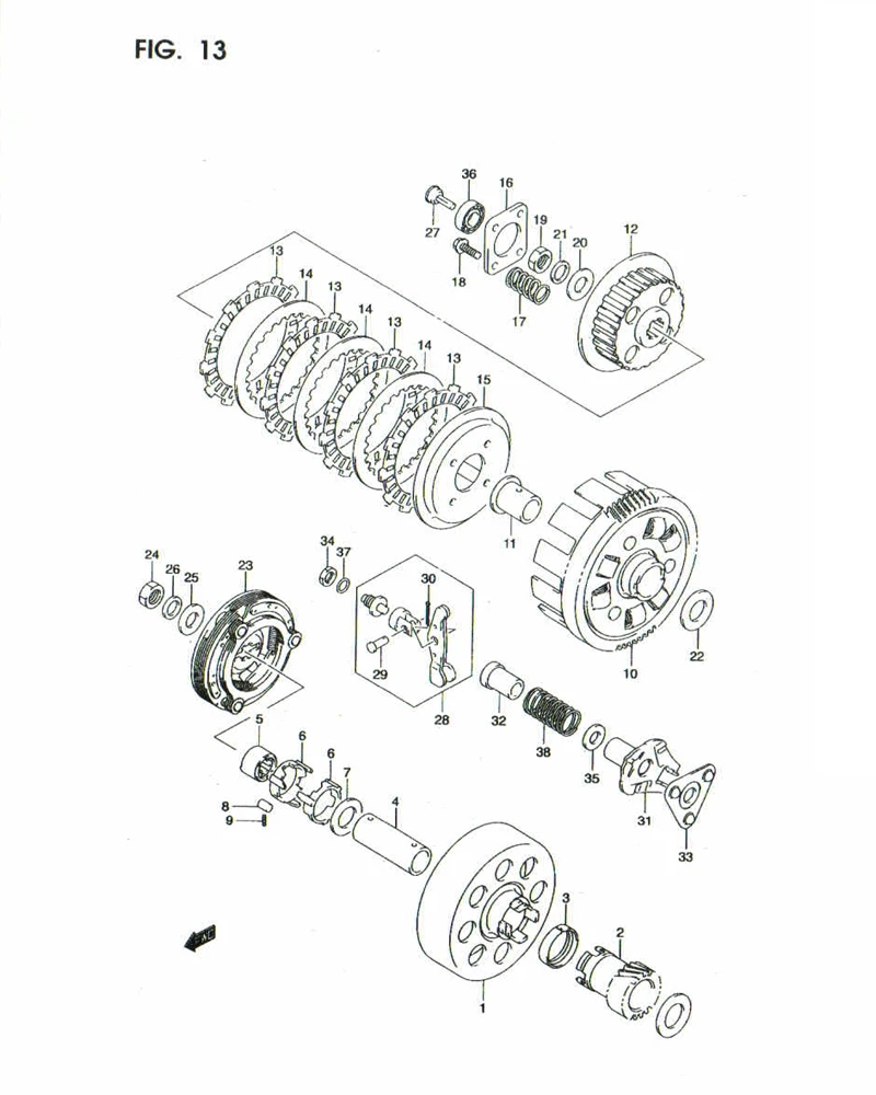 FIG. 13 CLUTCH