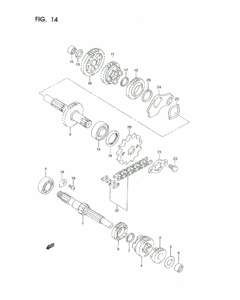 FIG. 14 TRANSMISSION