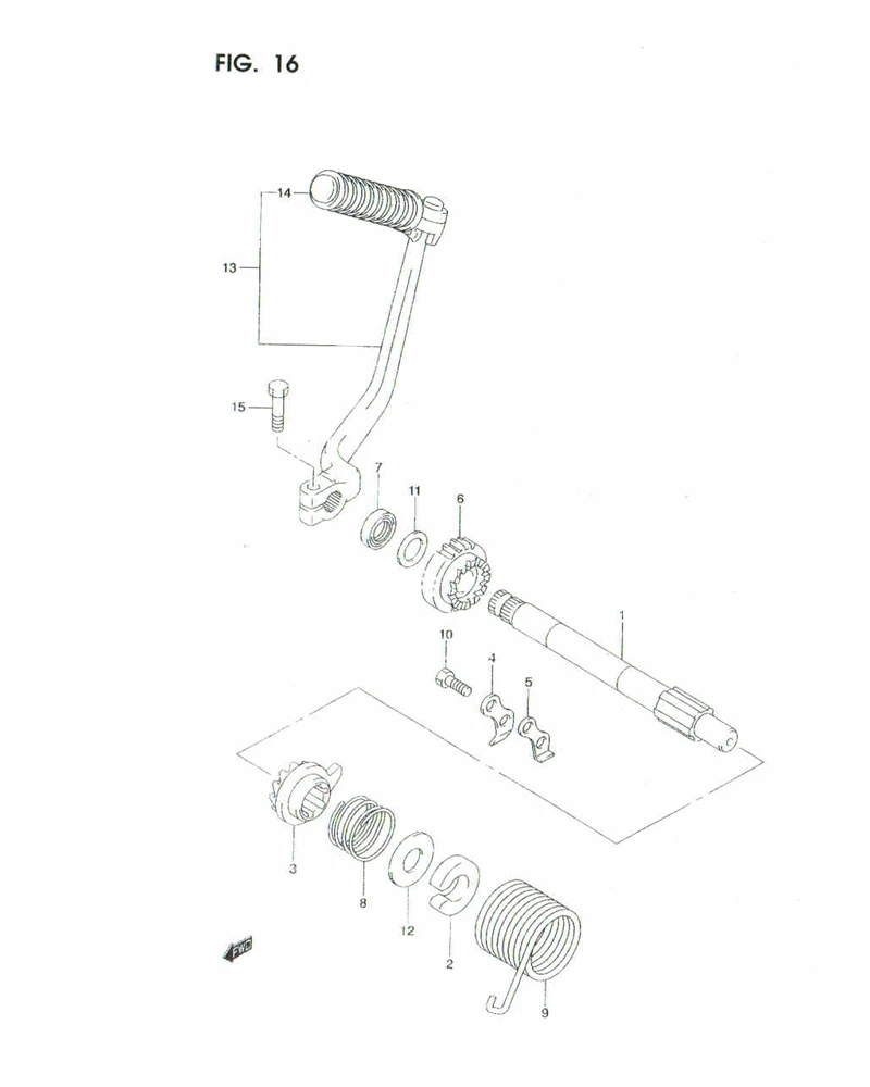 FIG. 16 KICK STARTER