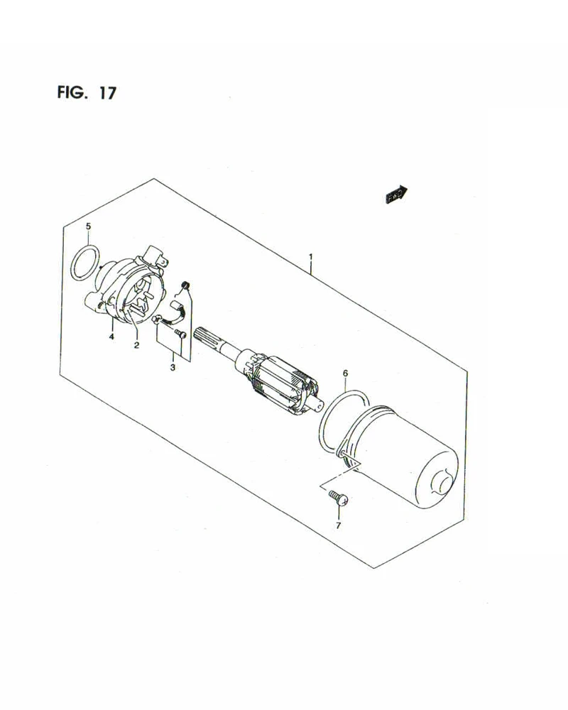 FIG. 17 STARTER MOTOR