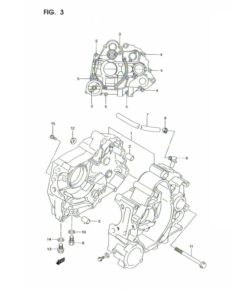 FIG. 3 CRANKCASE