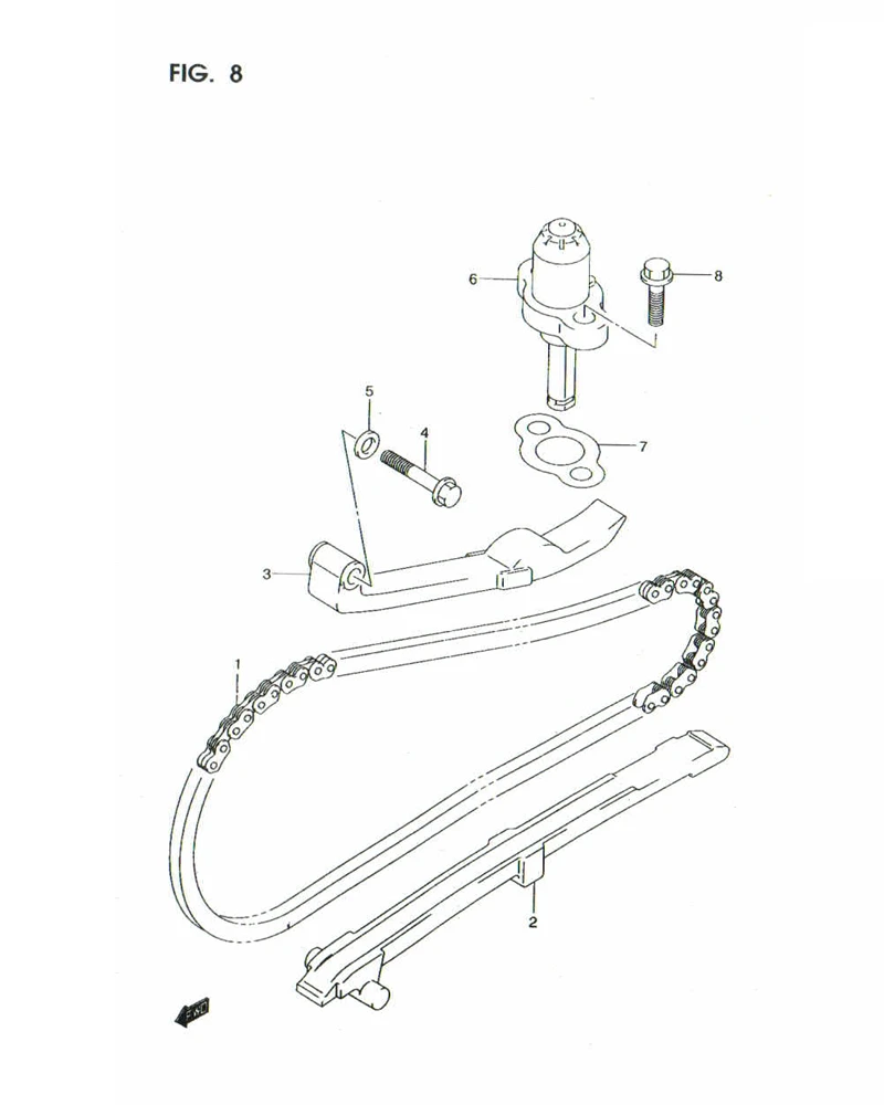 FIG. 8 CAM CHAIN