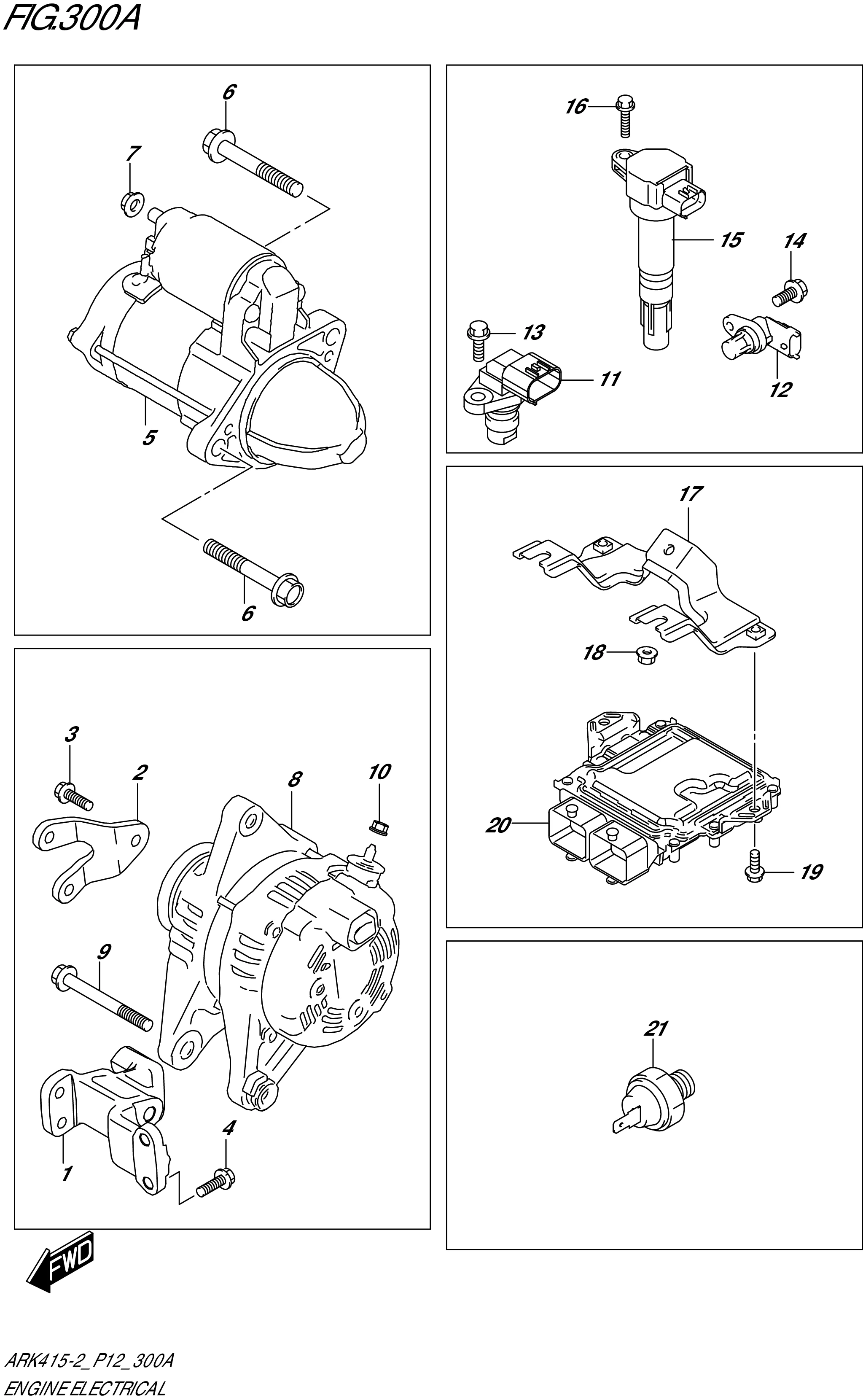 FIG.300A-ENGINE ELECTRICAL
