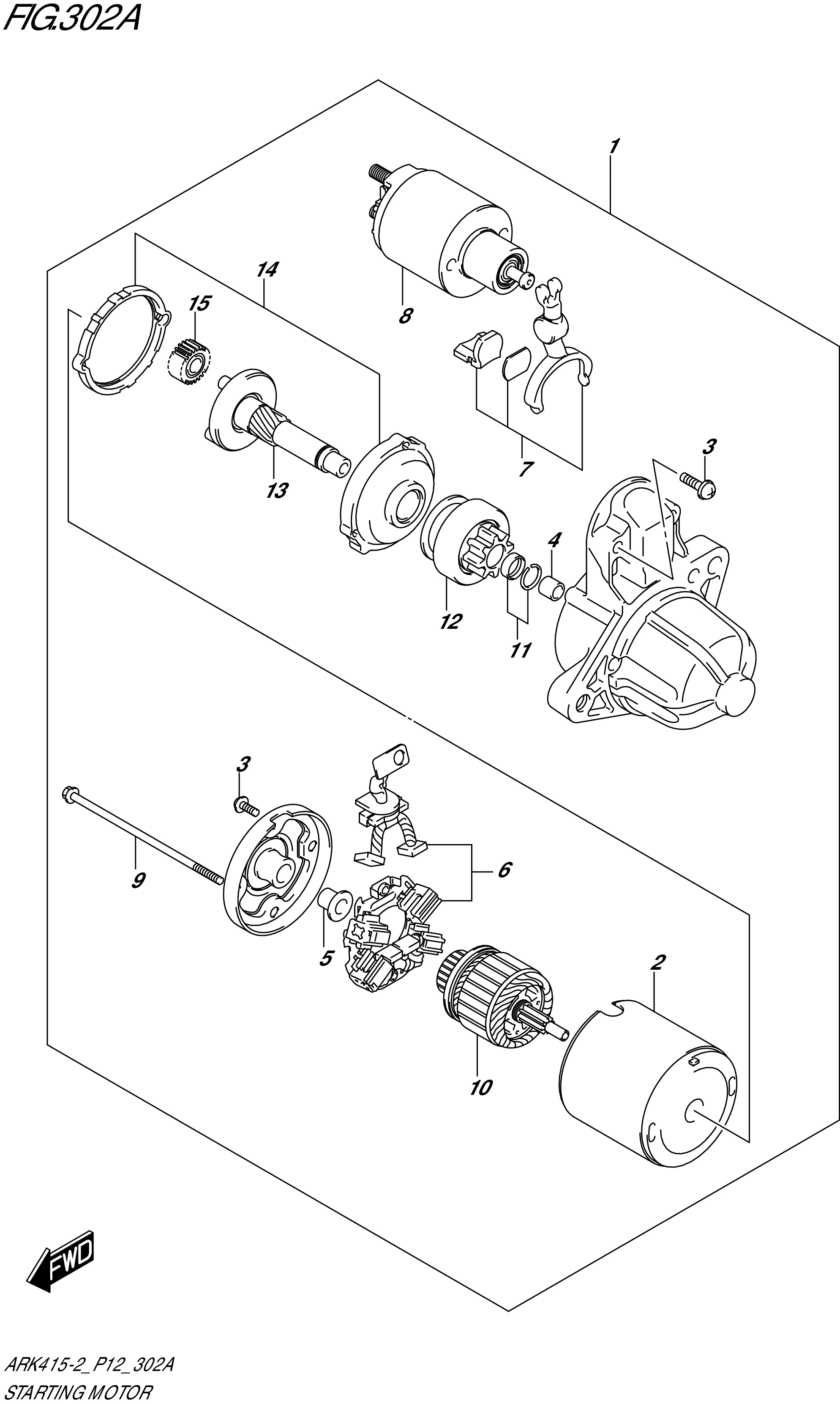 FIG.302A-STARTING MOTOR
