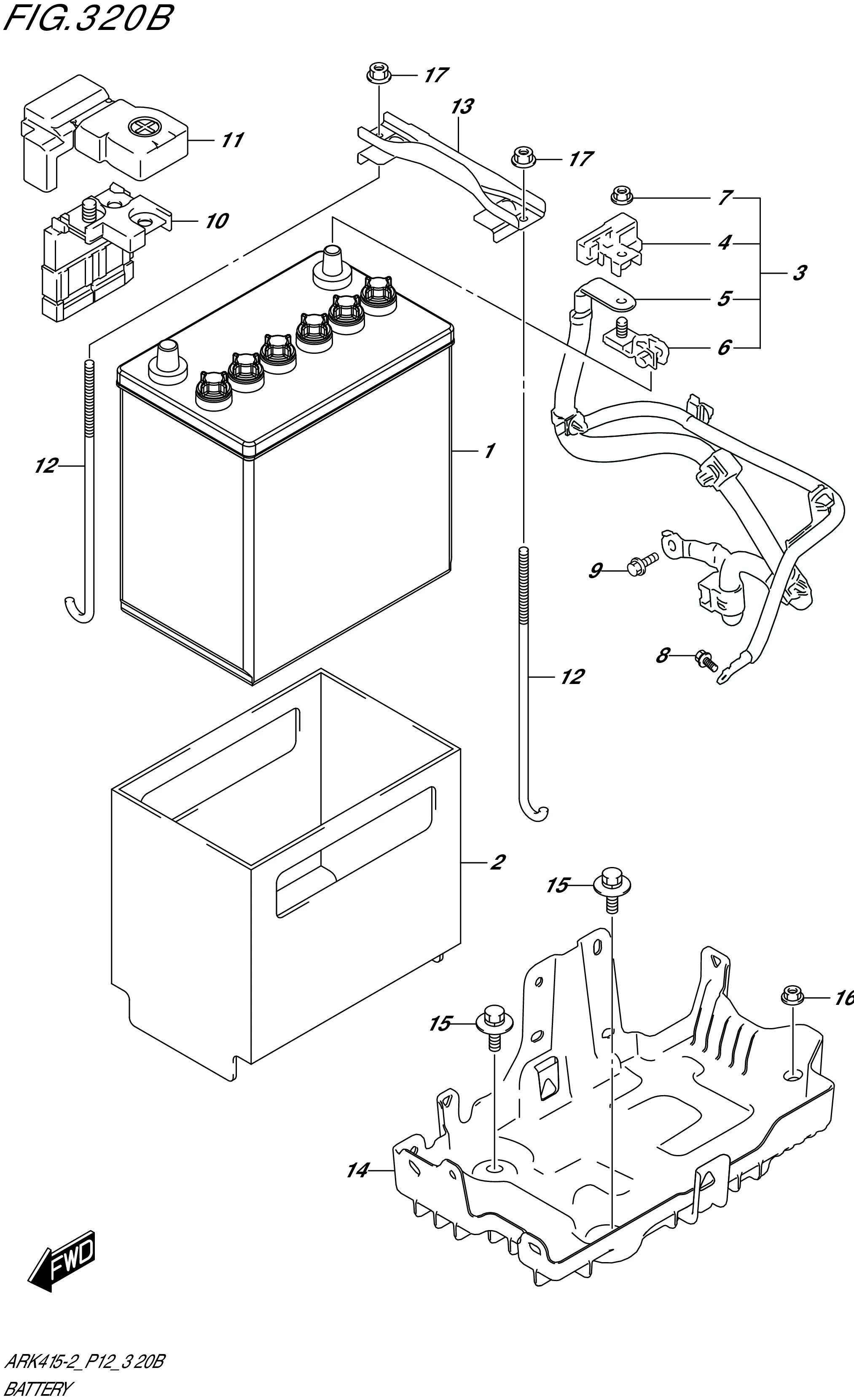 FIG.320B-BATTERY (4AT)