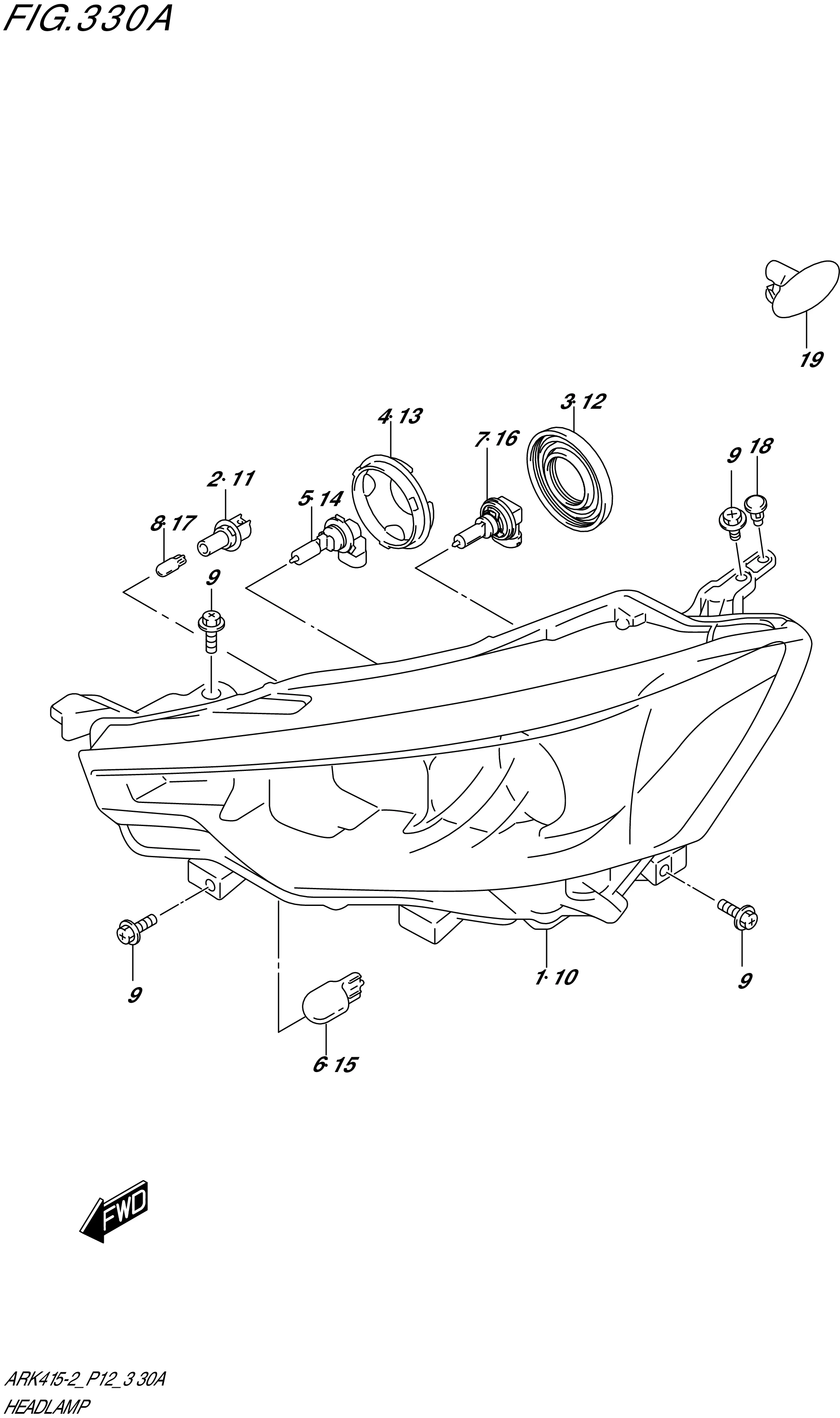 FID.330A-HEADLAMP
