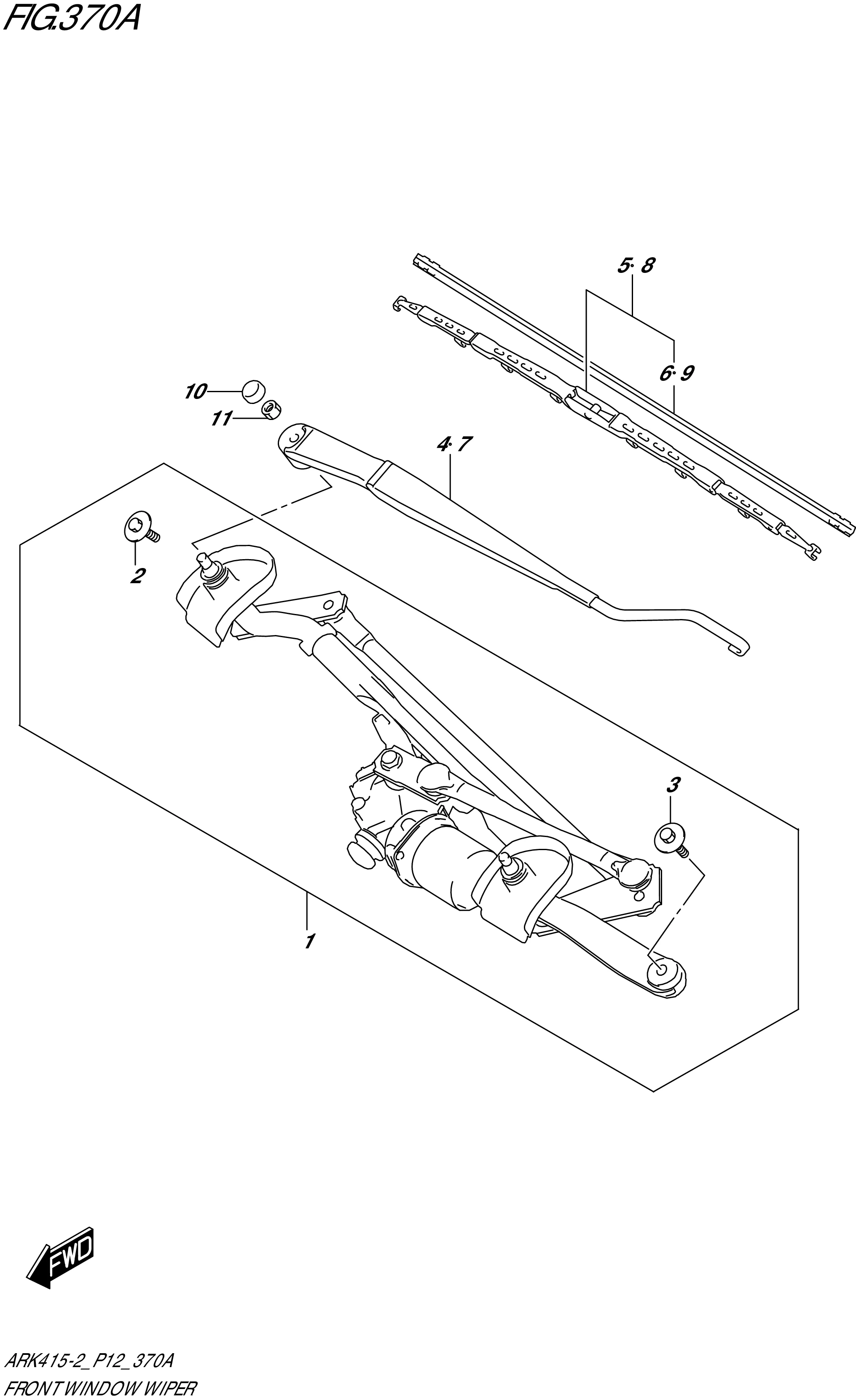 FIG.370A-FRONT WINDOW WIPER