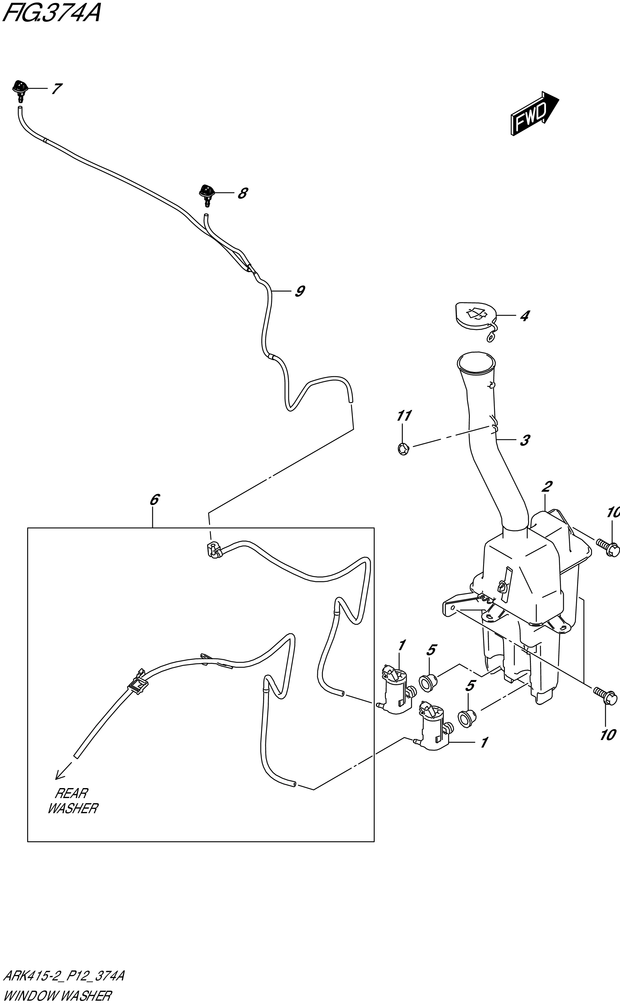 FIG.374A-REAR WINDOW WIPER