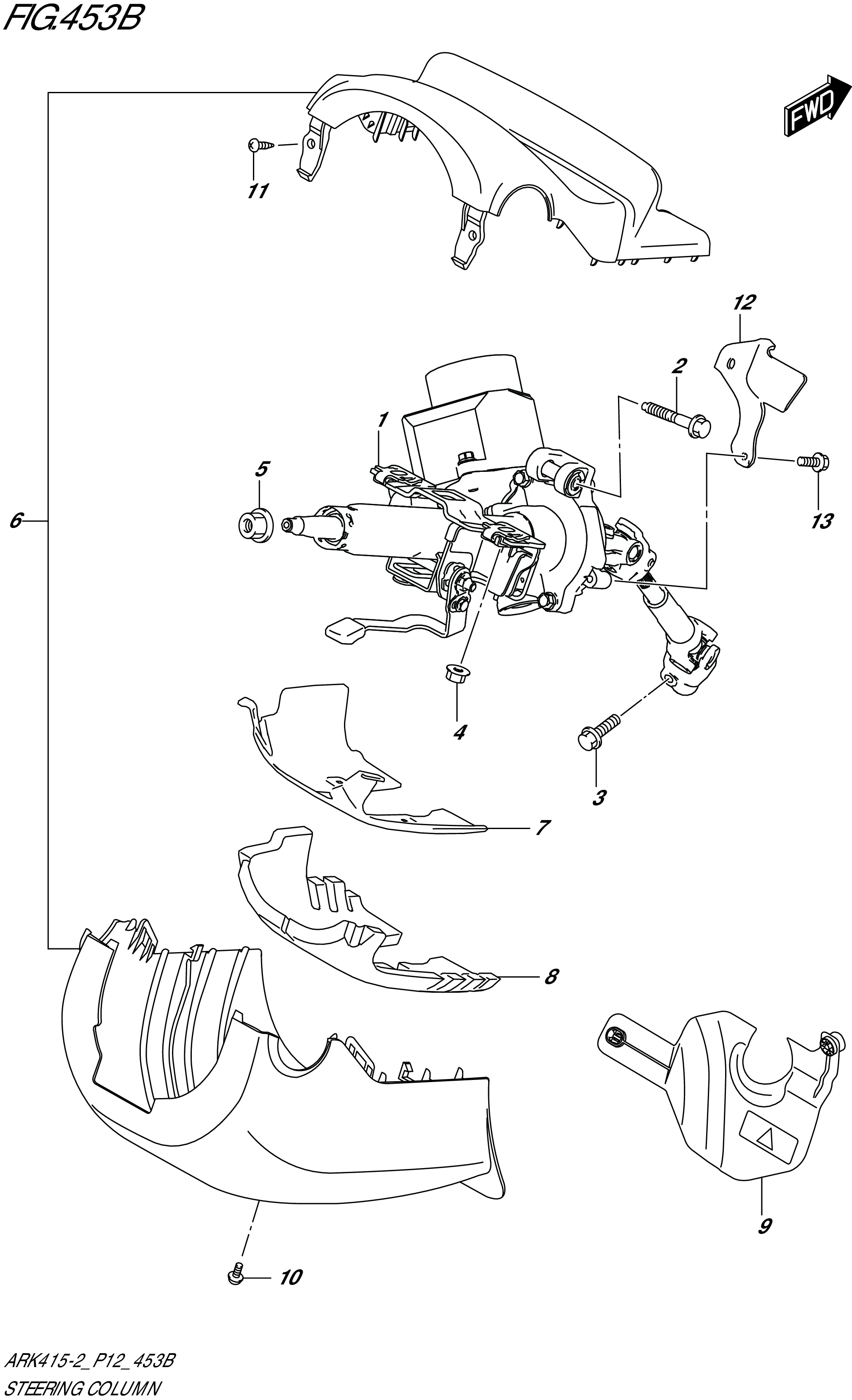 FIG.453B-STEERING COLUMN (W_PU_STA)