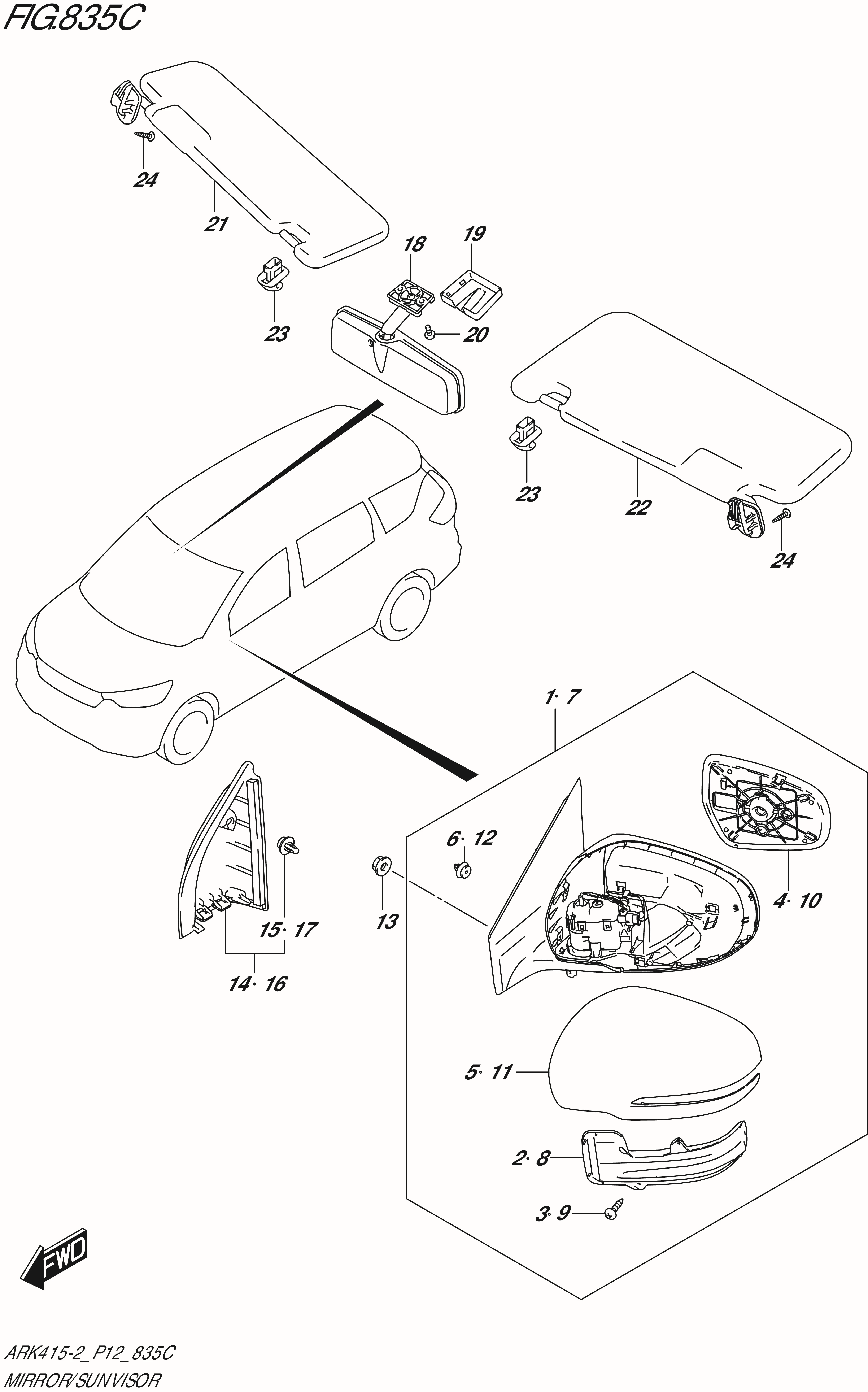 FIG. 835C - MIRROR/SUNVIVOR (GX)