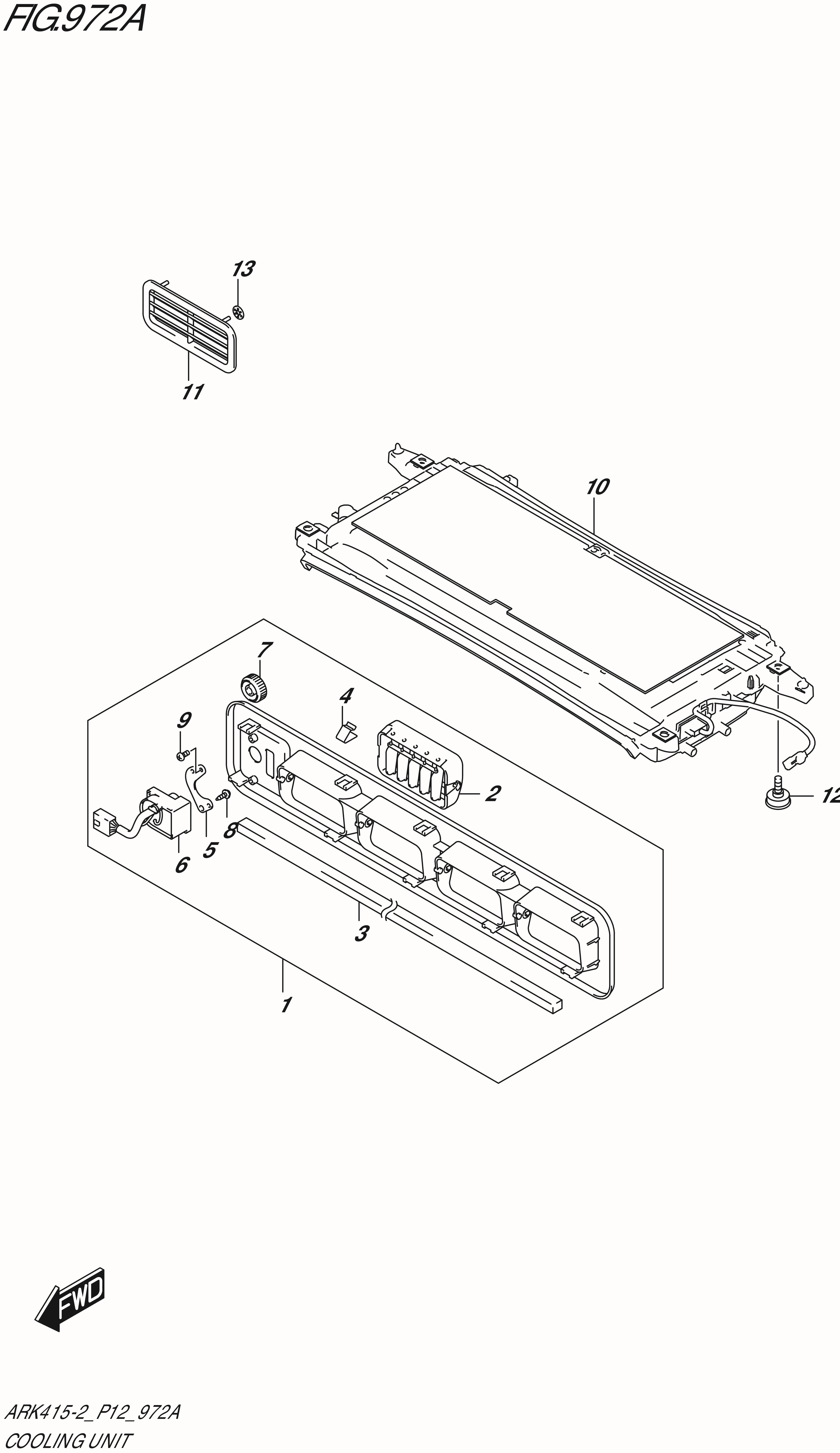FIG. 972A - COOLING UNIT (GL,GX)