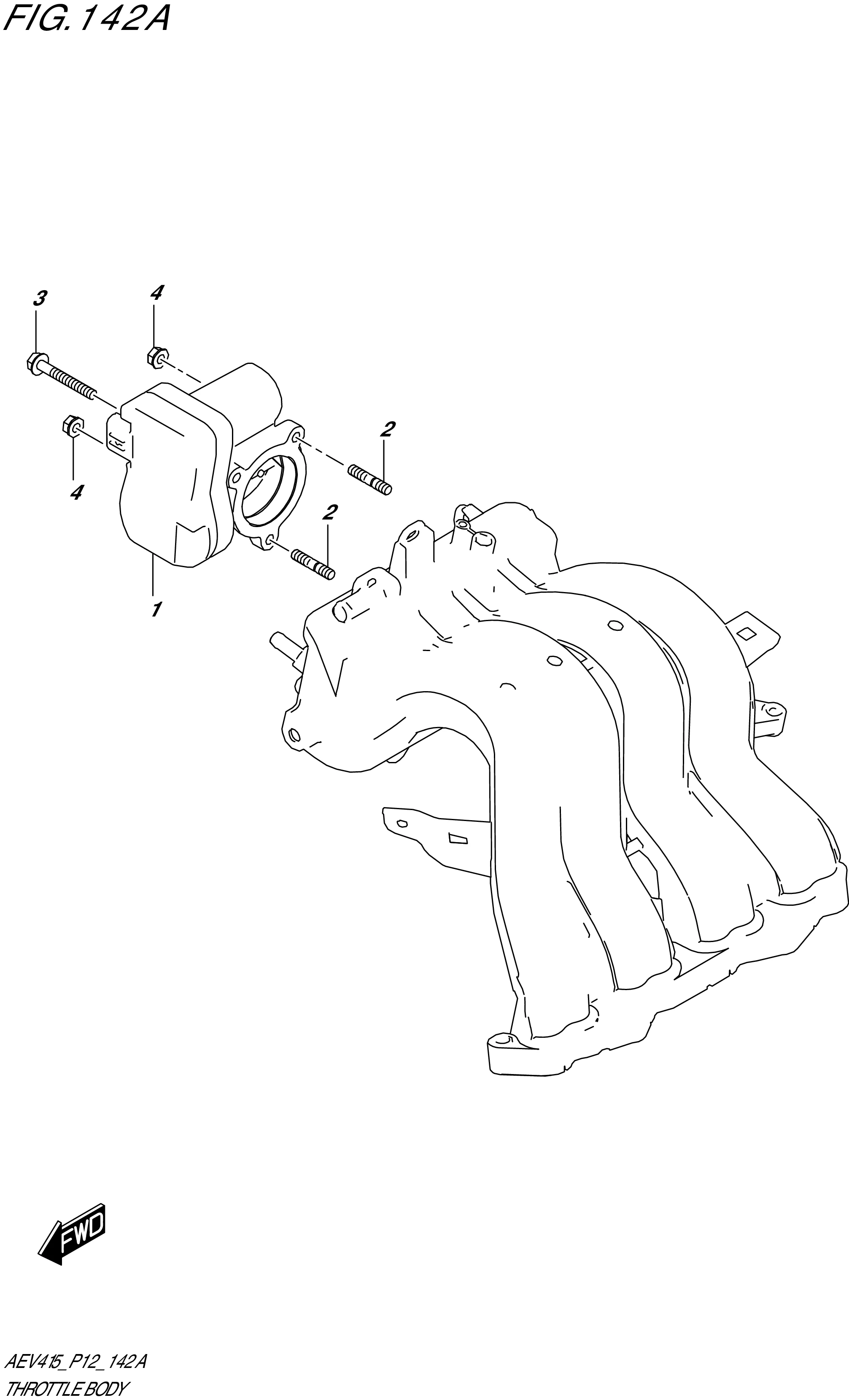 FIG. 142 THROTTLE BODY