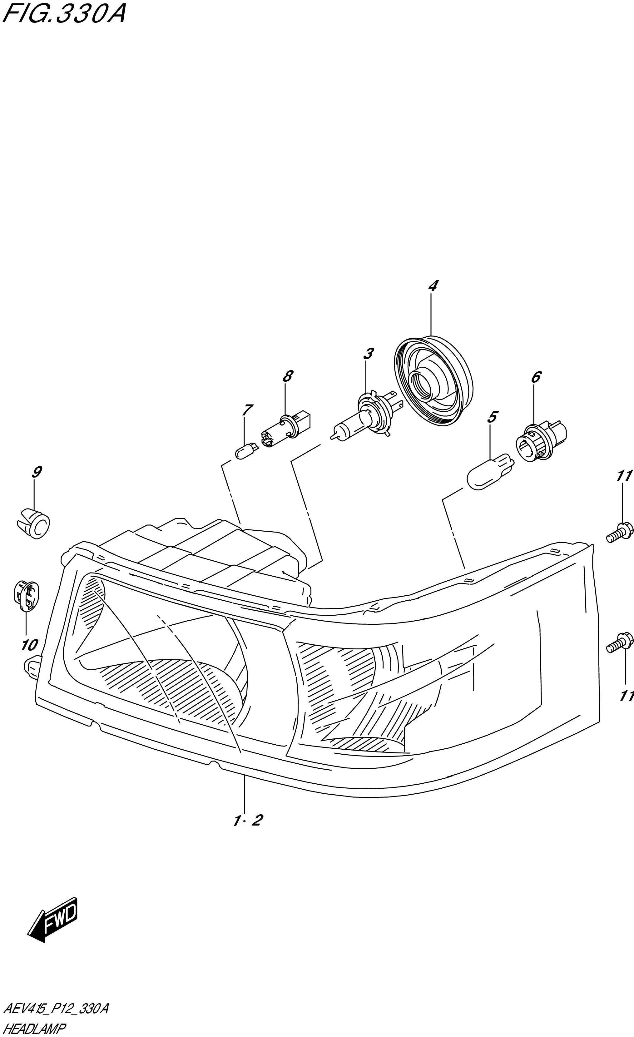 FIG. 330A- HEADLAMP