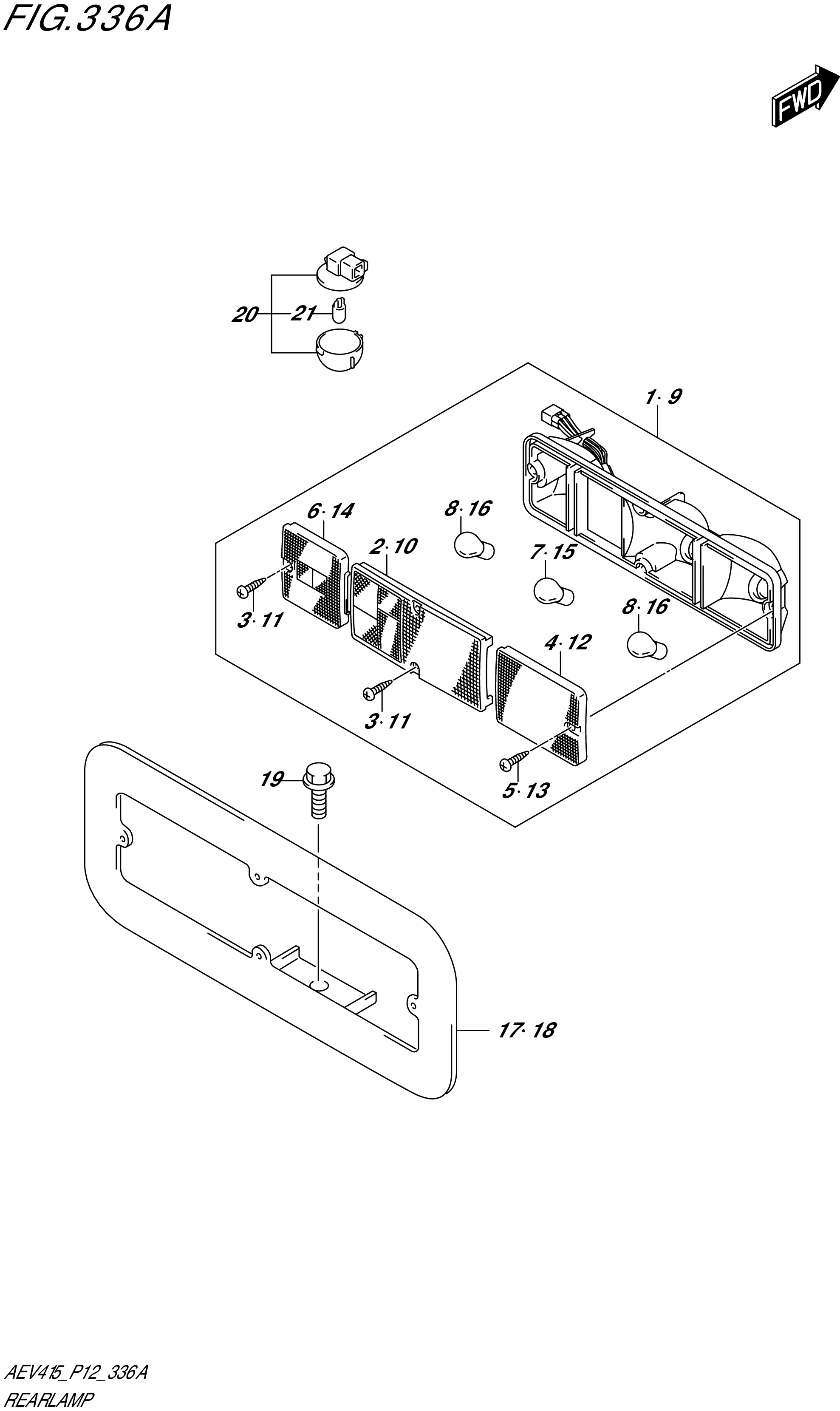 FIG. 336A- REAR LAMP