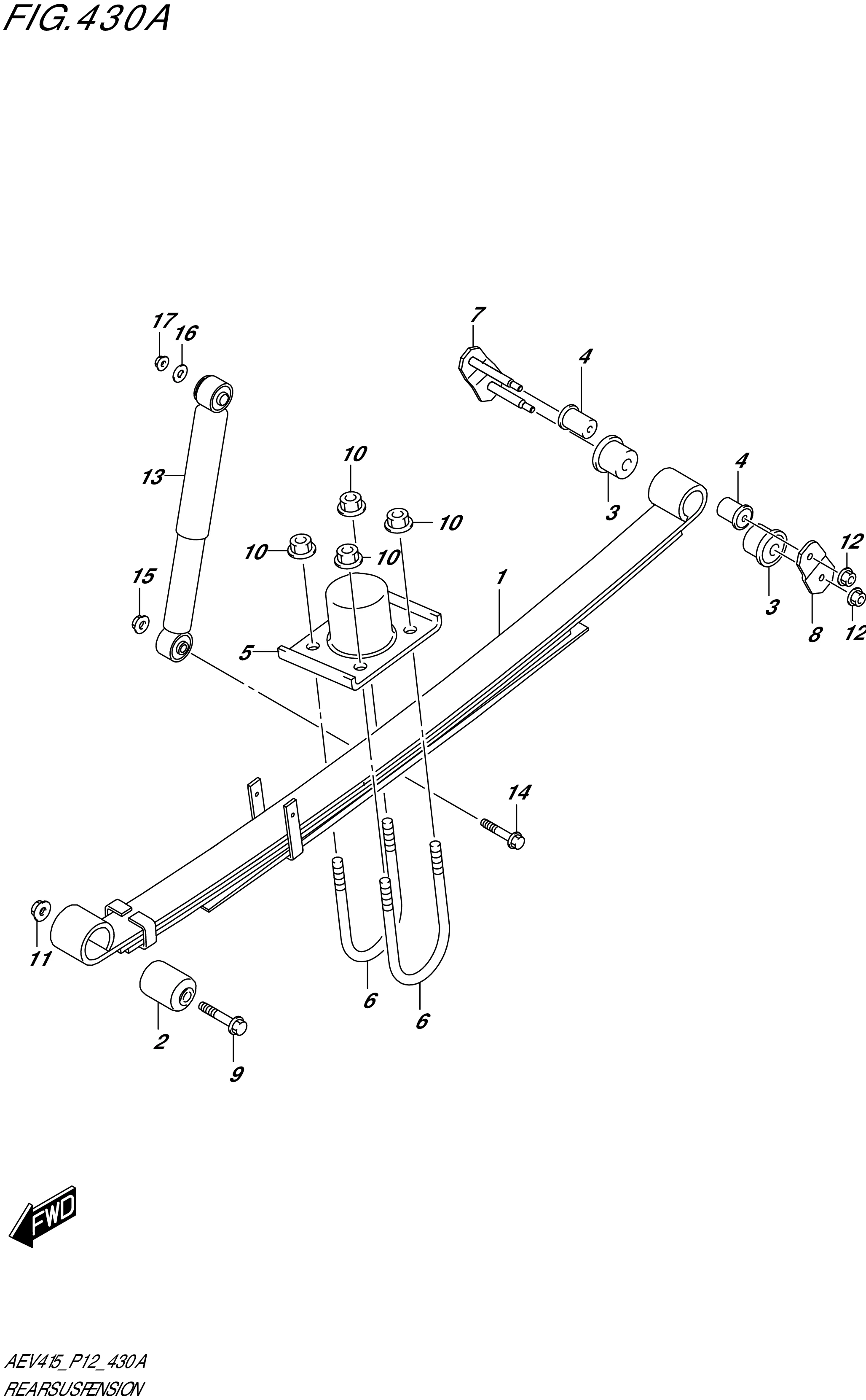FIG. 430A - REAR SUSPENSION